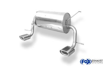 Endschalldämpfer quer Ausgang rechts/links - 135x80 Typ 53 rechts/links passend für: Toyota MR2 W3